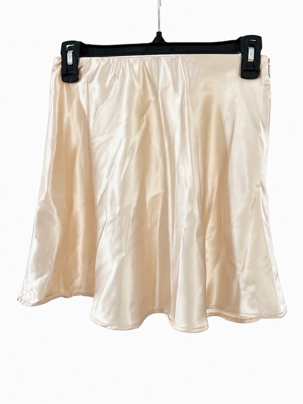 Forever 21 Champagne Satin Mini Skirt